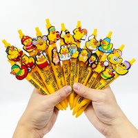 8 PCS / 12 PCS / 14 PCS / 15 PCS / 20 PCS / 22 PCS yellow duck element ballpoint pen The duckling modelling students dry