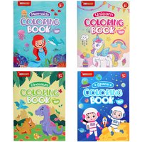 16 Pages Boys Girls Children's Coloring Books Mermaid Dinosaur Unicorn Baby Drawing Book School Early Education Stationery Toys