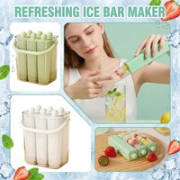 Food Grade Silicone Ice Cream Set Ice Cube Mold Household Kitchen Tools Summer Homemade Ice Cream And Ice Drink Easy To Demold