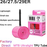 BHE Ultra-Light TPU Inner Tube for Mountain Bikes, 26/27.5/29 Inch, Lightweight Tube for Downhill & Off-Road Cycling