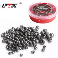 FTK 143pcs/set 0.2G-1G Fishing Sinker Adjustable Split Shot Bite Solid Carp Fishing Tackle