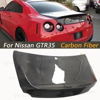 For Nissan GTR R35 GTR35 2008-2021 Duckbill Style Real Carbon Rear Trunk Boot Lid Body Kit