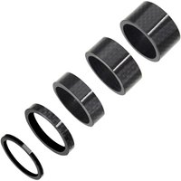 5PCS Bicycle Carbon Fiber Spacer 3/5/10/15/20mm MTB Headset Washer 28.6mm Fork Headset Handlebar Stem Rise up Height