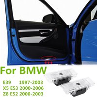 2PCS For BMW 5 Series E39 X5 E53 Z8 E52 LED Car Door Welcome Light Bulbs Projector Ghost Shadow Warning Lamp Auto Accessories
