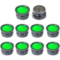 10PCS Basin Tap Filter-Tap Aerator- Faucet Plastic Insert Replacement Nozzle Filter - Faucet Flow Restrictor Replacement Parts