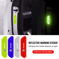 Car Reflective Safety Strip Stickers Caps for Suzuki Swift Grand Vitara Jimny SX4 Alto Cross Samurai AX100 Liana Gsxr 750
