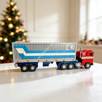 1786pcs MOC Optimus Prime Trailer Icons Model Building Blocks Toys Architecture DIY Creative Christmas Gift Idea Education