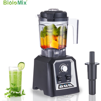 Biolomix automatisches programm profession eller küchen smoothie mixer bpa kostenlos 2l flacher glas mixer saft presse eisbrecher