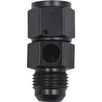Pressure Take Off Fitting Adapter With 1/8NPT Meter Port Hose Fittings 4/6/8/10/12AN External To Internal Thread Car Oil Rails