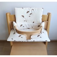 Children's Dining Chair Cushion Baby Eating Cotton Breathable Cushion Baby Growth Chair Cushion Accessories