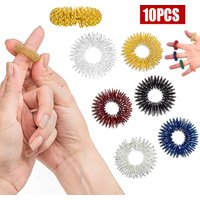 20PCS Spiky Finger Massage Ring Sensory Acupressure Health Care Body Massager