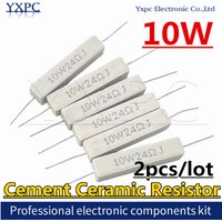 2PCS 10W Cement Ceramic Resistor Power Resistance 5% 0.1 ~ 100K 0.1R 10R 50R 0.25 0.33 0.5 1 2 5 8 10 15 20 25 30 100 1K 2K Ohm
