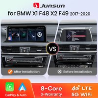 Junsun Drahtlose CarPlay Andorid Auto Auto Radio Für BMW X1 F48 X2 F49 2013-2020 NBT EVO Intelligente system Stereo GPS Navigation