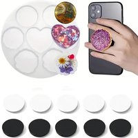 Irregular Mobile Phone Holder Epoxy Resin Mold For DIY Cell Phone Stand Silicone Mould Phone Grip Bracket Desktop Support Tools