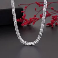 925 sterling silver Snake chain Necklace Noble for women men jewelry designer wedding engagement gifts 50cm wholesale price