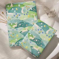 A5 A6 Grassland Rabbit Notebook Cover Planner Case Cover Protective Shell Journal Cover Protector Office Stationery Supplies