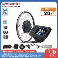 AliExpress NONE 52V 2000W Electric Bicycle Conversion Kit 20-29 inch 700C Bike Motor Hub Brushless Gearless Rear Wheel For Ebike Hub Motor Kit