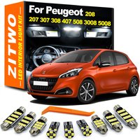 Canbus Car LED Interior Dome Map Reading Light Bulb Kit For Peugeot 207 208 307 308 407 508 607 807 2008 3008 5008 Accessories