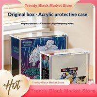 Acrylic Pokemon PTCG Card Display Protector Case Fit Japanese American Etb Prismatic Evolutions SPC Booster UPC Special Card Box