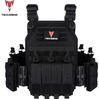 Tiexuebing 1000D Plate Carrier 6094Tactical Vest Outdoor Hunting Protective Adjustable Molle Vest for Airsoft Combat Accessories