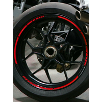 AliExpress NONE 16Pc Motorcycle Bike Car Tire Reflective Stickers Cool Styling Tyre Rim Trim Decal Strip Tape Red Blue Waterproof Exterior Parts