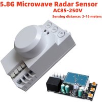 Diymore 5.8G Microwave Radar Sensor Switch AC85-250V Intelligent Energy Saving Control Microwave Radar Sensor Motion Detector