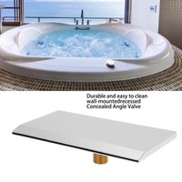 Waterfall Tub Spout G1/2 External Thread SPA Bathroom Pool Swimming Pool Silver Wall Mounted Waterfall Outlet Nozzle