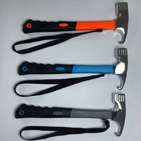 Portable Carbon Steel Camping Tent Hammer Tent Peg Stake Puller Mallet Extractor Remover Awning Canopy Multifunction Tool