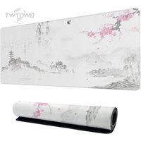 Mouse Pad Gamer Ink Painting Cherry Blossom XL Mousepad XXL MousePads Carpet Office Natural Rubber Computer Desktop Mouse Pad