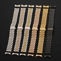 Jubilee 12mm 14mm 18mm 19mm 20mm 22mm Edelstahl Fünf Reisperlen Silber Gold Universal Straight Curved Endink Uhrenarmband