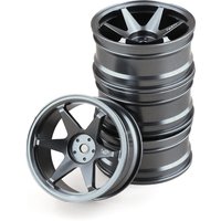 1/10 RC On Road Wheels Rims 12mm Hex Metal Drift Hubs for Tamiya TT01 TT02 XV01 TA06 A959 PTG2 HPI KYOSHO HSP PTG2 4PCS