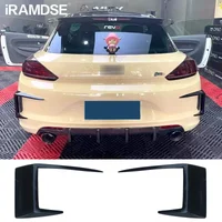 Rear Cover Grille Slats for Volkswagen Scirocco R 2015 2016 2017 Black Air Outlet Knife Bumper Spoiler Diffuser