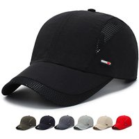 Spring Summer Quick Drying Sports Cap Golf Fishing Hat Summer Outdoor Sun Hat Adjustable Unisex Baseball Cap For Womens Men