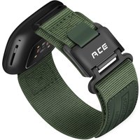 Nylon Strap for Fitbit Versa 4/Versa 3/Fitbit Sense 2/Sense Men's Woven Nylon Magnetic Buckle Sports band