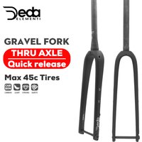 AliExpress ULLICYC Gravel Fork Carbon Fiber Tapered Gravel Bicycle Front Fork Bike Fork Black Matte 700C x 45C Thru Axle 12x100mm T1000 Carbon