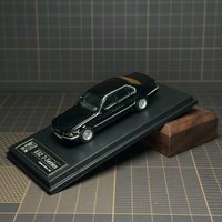 DCM 1:64 E32 7-Series Black Alloy Car Model - In Stock