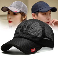 Quick Dry Breathable Mesh An-ti UV Fishing Sunhat Summer Full Net Sunscreen Golf Baseball Cap Sports Hat Sunshade Trucker Visors