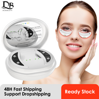 660nm Red Light Eye Massager with EMS Anti-Aging Eye Care Device Reduce Bags & Dark Circles Portable Eye Rejuvenation Pads