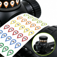 Hot Sell Aiming Scope Waterproof Knob Sticker Label Orderly Numbering Bright Color Matching Clear Numbers Easy To Stick Locate