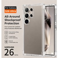 Minimalist Transparent Shockproof Soft Case for Samsung Galaxy S26 S25 S24 S23 S22 S21 Ultra Plus S25 Edge A34 A33 A54 A53 5G