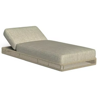 Hotel Loungers Aluminum Frame Sunbeds Villa Terrace Pool Garden Loungers