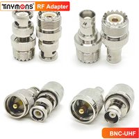 Q9 BNC to PL259 UHF Adapter PL-259 SO239 UHF Male Female to BNC RF Coaxial Cable Connector Radio Antenna Converter Pure Copper