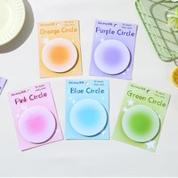 30 Sheets Gradient Sticky Memo Notes, Planner Accessories, Task Organization, Colorful Stationery, Aesthetic Paper Pads