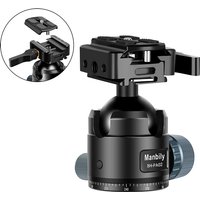 Manbily BH-PA02 Aluminum 44mm Tripod Ballhead Adapter Hunting Rifle Clamp Adapter Arca-Swiss Max.Load 15kg/33.06lbs