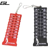 18 Hole Golf Stroke Putt Score Counter Golf Score Indicator With Key Chain, Golf Score Counter Black Red