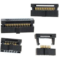 5/10pcs 1.27mm FC IDC Female Header Socket Connector 6P-50Pin for 0.635mm Pitch Flat Cable