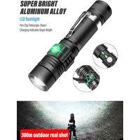AliExpress KDULIT Ultra Bright Flashlight USB Linterna LED Torch Lanterna Power Tips Bicycle Light Rechargeable Use 18650