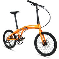 20 Inch Folding Bike Aluminum Alloy Frame Mechanical Disc Brake Foldable Bicycle 53T Crankset 8 Speeds High Carbon Steel Fork