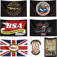Banner 90X150CM 3X5FT Bsa Motorcycle Flag Polyester Printed Motorcycle Banner For Decor