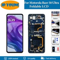 6.9" AMOLED For Motorola Razr 50 Ultra Foldable LCD Touch Screen Digitizer For Moto Razr 5 razr Plus 2024 LCD Replacement Parts